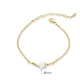 Star Mother Of Pearl 925 Sterling Silver Anklet - Sade 925 Silver Jewelry