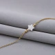 Star Mother Of Pearl 925 Sterling Silver Anklet - Sade 925 Silver Jewelry