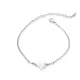 Star Mother Of Pearl 925 Sterling Silver Anklet - Sade 925 Silver Jewelry