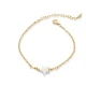 Star Mother Of Pearl 925 Sterling Silver Anklet - Sade 925 Silver Jewelry
