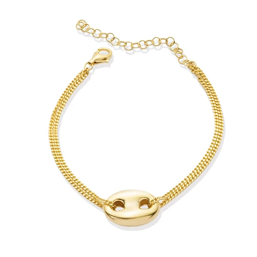 Plain Popular Gourmet Chain Sterling Silver Bracelet