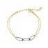 Elegant Chain Design Unique Plating Turkish Silver Charm Bracelet