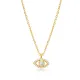 Handcrafted Evil Eye CZ 925 Sterling Silver Necklace
