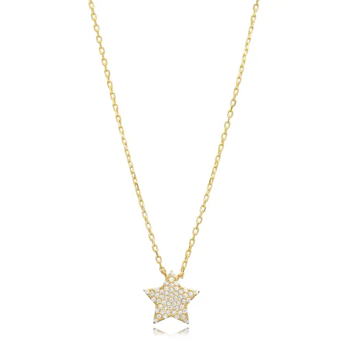 Turkish Star CZ 925 Sterling Silver Necklace
