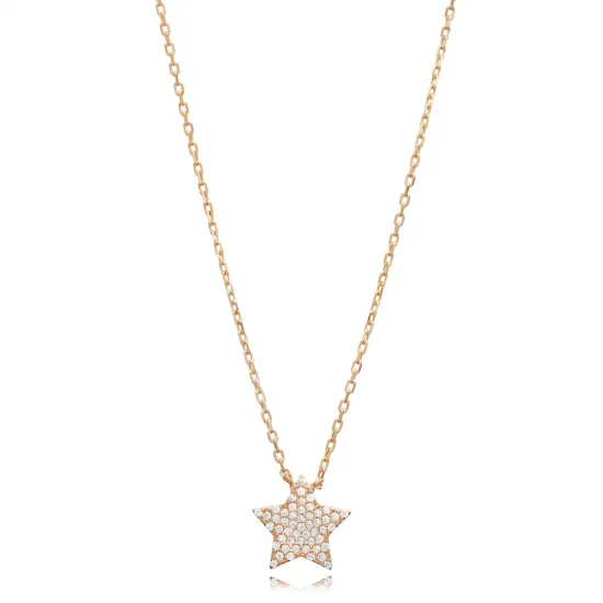 Turkish Star CZ 925 Sterling Silver Necklace