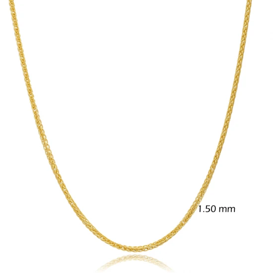 Fox Tail Thin Chain 925 Sterling Silver Pendant | 925 Sterling Silver Wholesale | Sade Silver Fox Tail Thin Chain 925 Sterling Silver Pendant - Sade 925 Silver Jewelry
