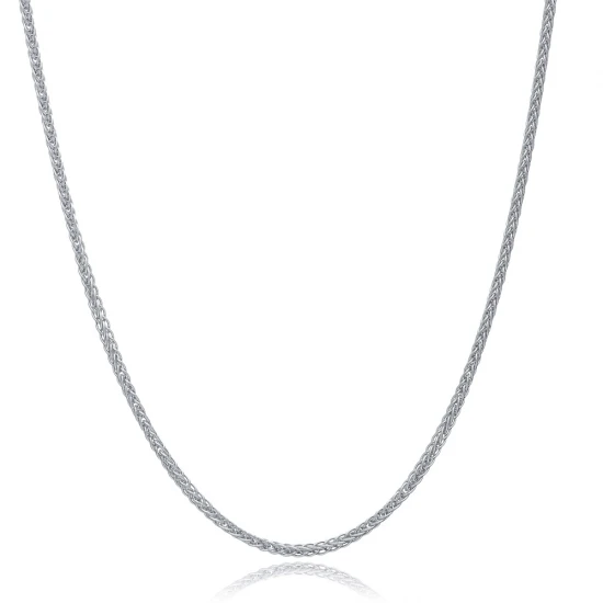 Fox Tail Thin Chain 925 Sterling Silver Pendant | 925 Sterling Silver Wholesale | Sade Silver Fox Tail Thin Chain 925 Sterling Silver Pendant - Sade 925 Silver Jewelry