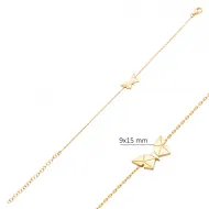 Butterfly Origami Plain 925 Sterling Silver Bracelet