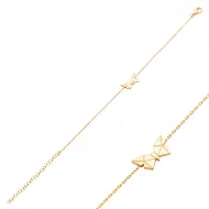 Butterfly Origami Plain 925 Sterling Silver Bracelet