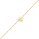 Clover Origami Plain 925 Sterling Silver Bracelet - Sade 925 Silver Jewelry