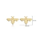 Bee Origami 925 Sterling Silver Earrings - Sade 925 Silver Jewelry