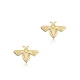 Bee Origami 925 Sterling Silver Earrings - Sade 925 Silver Jewelry