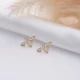 Bee Origami 925 Sterling Silver Earrings - Sade 925 Silver Jewelry
