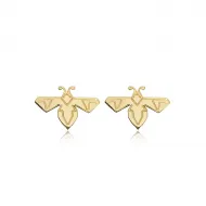Bee Origami 925 Sterling Silver Earrings