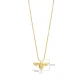 Cute Bee Plain Origami 925 Sterling Silver Necklace Cute Bee Plain Origami 925 Sterling Silver Necklace