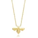 Cute Bee Plain Origami 925 Sterling Silver Necklace Cute Bee Plain Origami 925 Sterling Silver Necklace
