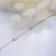 Dainty Rectangle Design CZ Stone 925 Silver Charm Bracelet Dainty Rectangle Design CZ Stone 925 Silver Charm Bracelet
