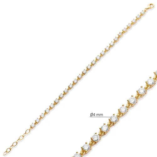 Dainty CZ Tennis 925 Sterling Silver Bracelet Dainty CZ Tennis 925 Sterling Silver Bracelet