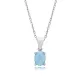 Light Blue Opal Oval 925 Sterling Silver Necklace Light Blue Opal Oval 925 Sterling Silver Necklace