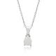 Pear White Opal 925 Sterling Silver Necklace Pear White Opal 925 Sterling Silver Necklace