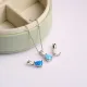 Pear White Opal 925 Sterling Silver Necklace Pear White Opal 925 Sterling Silver Necklace