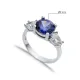 Round Tanzanite Pear CZ Stone Ring Wholesale Silver Jewelry Round Tanzanite Pear CZ Stone Ring Wholesale Silver Jewelry