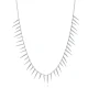 Spike Shape Shaker 925 Sterling Silver Necklace | 925 Sterling Silver Wholesale | Sade Silver Spike Shape Shaker 925 Sterling Silver Necklace - Sade 925 Silver Jewelry