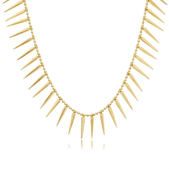 Spike Design Shaker Necklace Wholesale Turkish Sterling Silver
