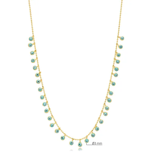 Turquoise Evil Eye Shaker 925 Sterling Silver Necklace Turquoise Evil Eye Shaker 925 Sterling Silver Necklace
