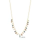 Pear Mix Color CZ Ball Chain Shaker 925 Silver Necklace - Sade 925 Silver Jewelry