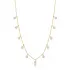 Pear Clear Zircon Stone Wholesale 925 Silver Shaker Necklace