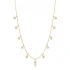 Pear Clear CZ Shaker Sterling Silver Necklace