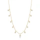 Pear Clear CZ Shaker Sterling Silver Necklace - Sade 925 Silver Jewelry
