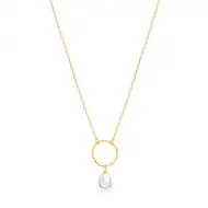 Freshwater Pearl Hollow 925 Silver Charm Necklace Pendant