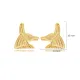 Anubis Symbol 925 Silver Stud Earrings