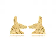 Anubis Symbol 925 Silver Stud Earrings
