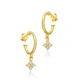 Flower Dainty 925 Sterling Silver Earrings