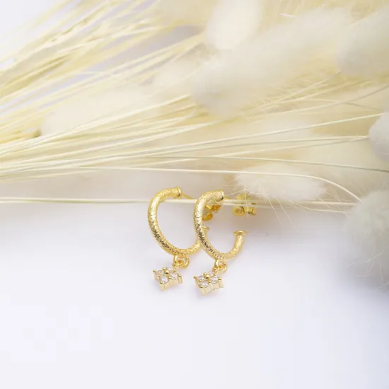 Flower Dainty 925 Sterling Silver Earrings