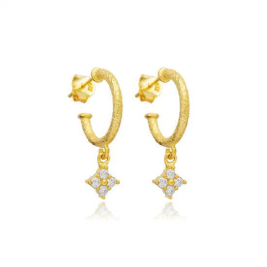 Flower Dainty 925 Sterling Silver Earrings