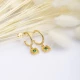 Emerald CZ Square 925 Sterling Silver Earrings Emerald CZ Square 925 Sterling Silver Earrings