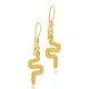 Snake Design Silver Hook Earrings Handmade Turkish Jewelry Snake Design Silver Hook Earrings Handmade Turkish Jewelry