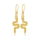 Snake Design Silver Hook Earrings Handmade Turkish Jewelry Snake Design Silver Hook Earrings Handmade Turkish Jewelry