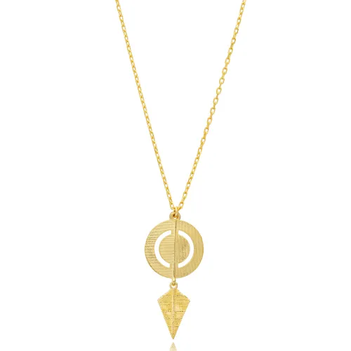 Disc Round Silver Charm Necklace Wholesale Jewelry