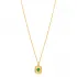 Emerald CZ Square 925 Sterling Silver Necklace