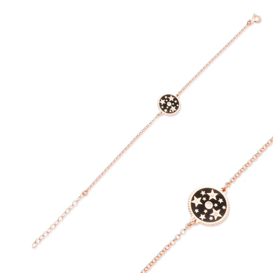 Turkish Enamel Star 925 Sterling Silver Bracelet Turkish Enamel Star 925 Sterling Silver Bracelet