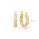 Clear Wide Hoop CZ 925 Sterling Silver Earrings Clear Wide Hoop CZ 925 Sterling Silver Earrings