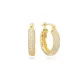 Clear Wide Hoop CZ 925 Sterling Silver Earrings Clear Wide Hoop CZ 925 Sterling Silver Earrings