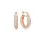 Clear Wide Hoop CZ 925 Sterling Silver Earrings Clear Wide Hoop CZ 925 Sterling Silver Earrings