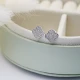Clover Clear CZ 925 Sterling Silver Earrings - Sade 925 Silver Jewelry