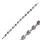 Pear Drop Amethyst CZ Stone Dainty Sterling Silver Tennis Bracelet